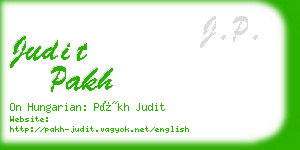 judit pakh business card